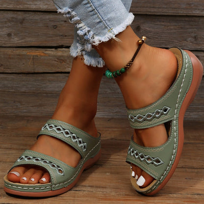 daisy | orthopedic comfort sandal green