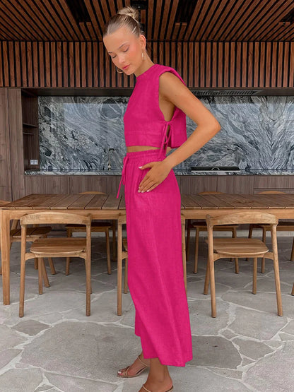 daisy | relaxed two-piece set red