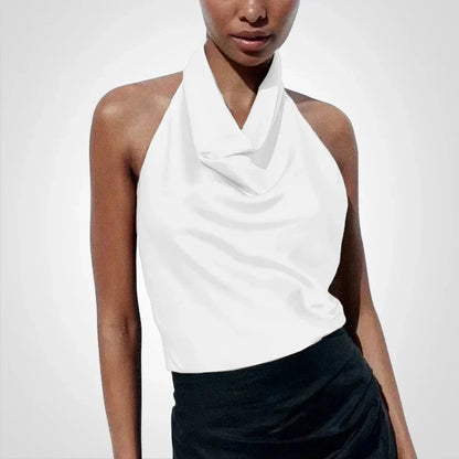 Sienna | Satin Halter Top