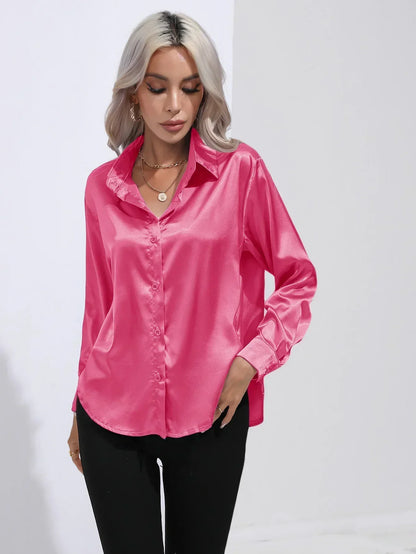 Annie | Elegant Satin Blouse for Refined Workwear