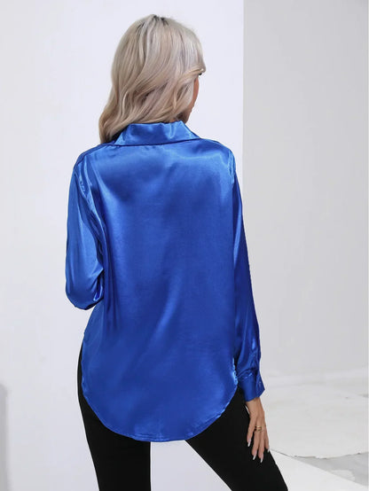 Annie | Elegant Satin Blouse for Refined Workwear