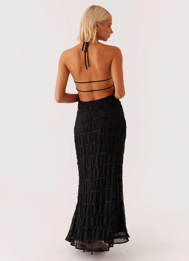 daisy | halter maxi dress