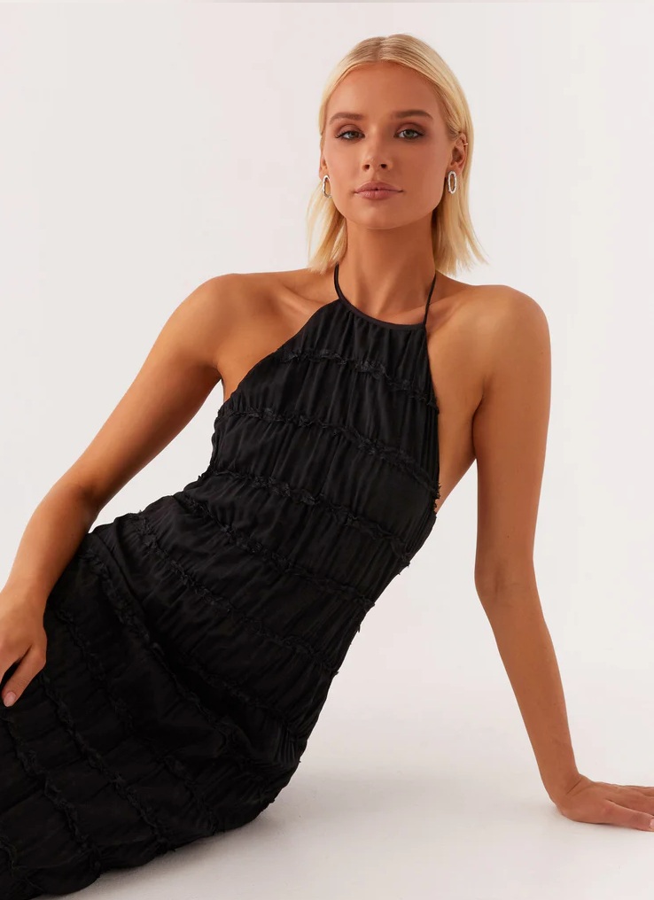 daisy | halter maxi dress