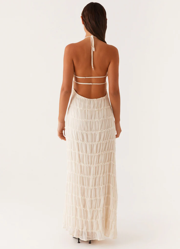 daisy | halter maxi dress