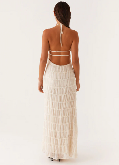 daisy | halter maxi dress