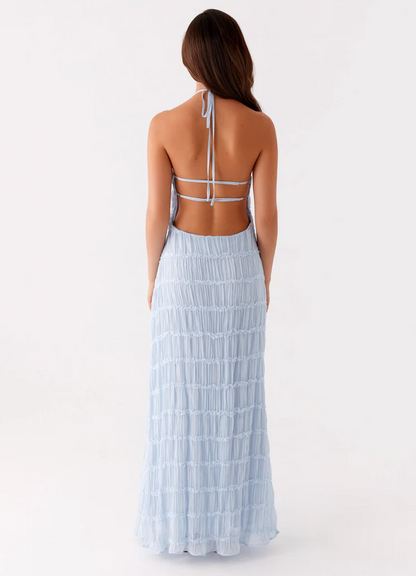 daisy | halter maxi dress