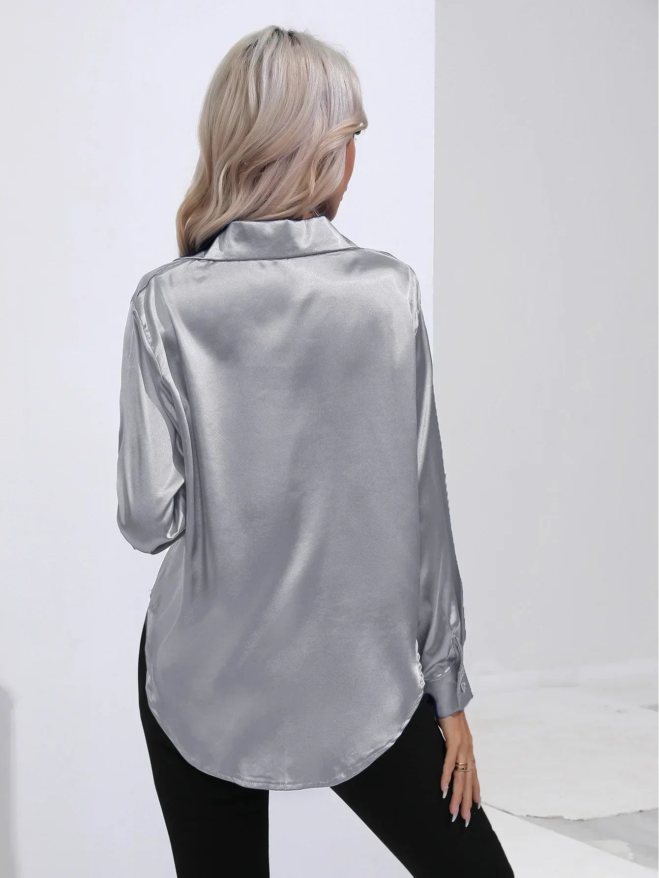Annie | Elegant Satin Blouse for Refined Workwear