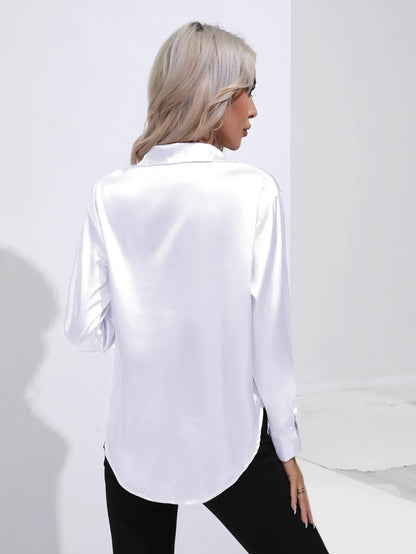 Annie | Elegant Satin Blouse for Refined Workwear