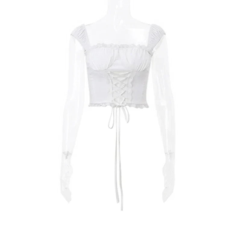 gwendalyne | romantic lace corset top