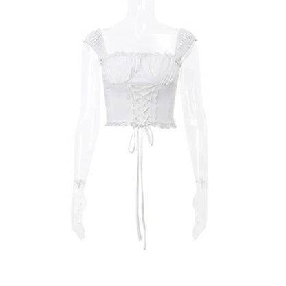 gwendalyne | romantic lace corset top