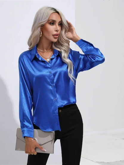 Annie | Elegant Satin Blouse for Refined Workwear