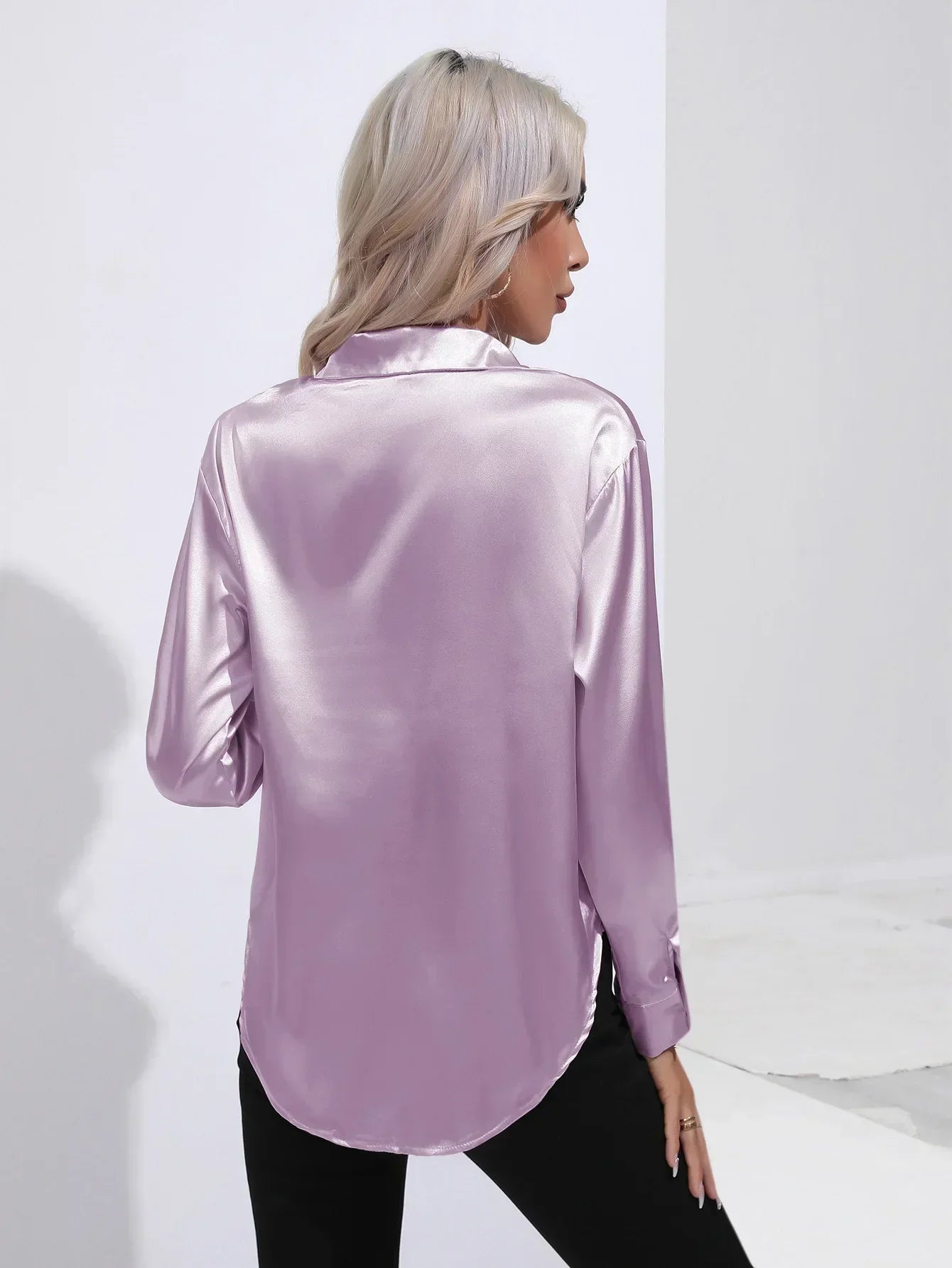 Annie | Elegant Satin Blouse for Refined Workwear