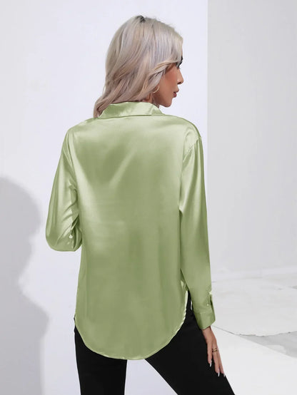 Annie | Elegant Satin Blouse for Refined Workwear