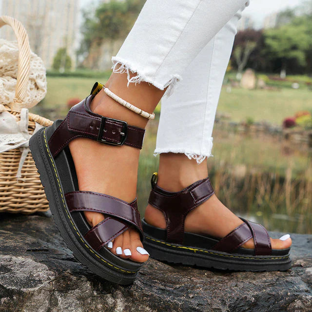 daisy | comfort sport sandals burgundy