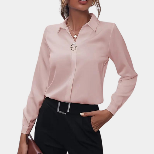 elodie | timeless refined blouse pink