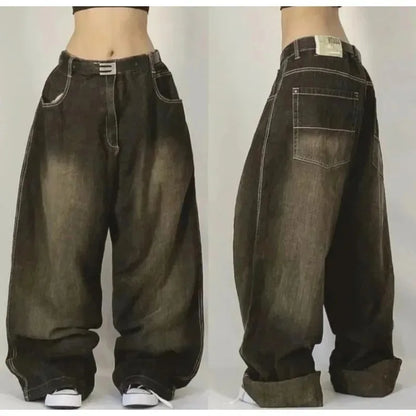 daisy | baggy cargo jeans in light wash