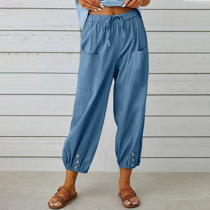 daisy | high waist relaxed pants denim blue (almost sold out)