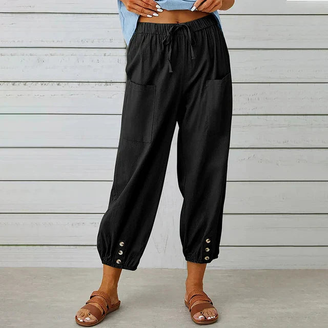 daisy | high waist relaxed pants black (almost sold out)