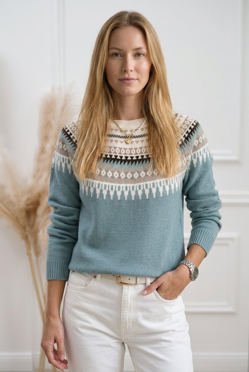 Women's All-Season Knit Sweater with Flattering Fit