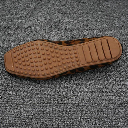 Women's Ballet Flats with Leopard Print and Bowknot Detail