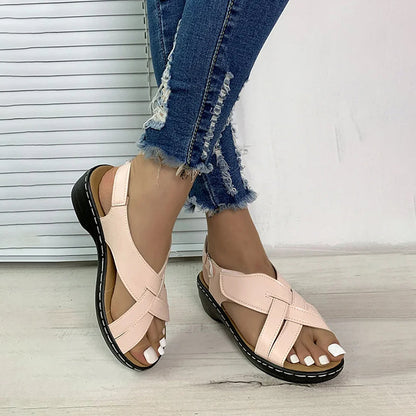 Women's Beach Sandals with Velcro Closure for Comfort