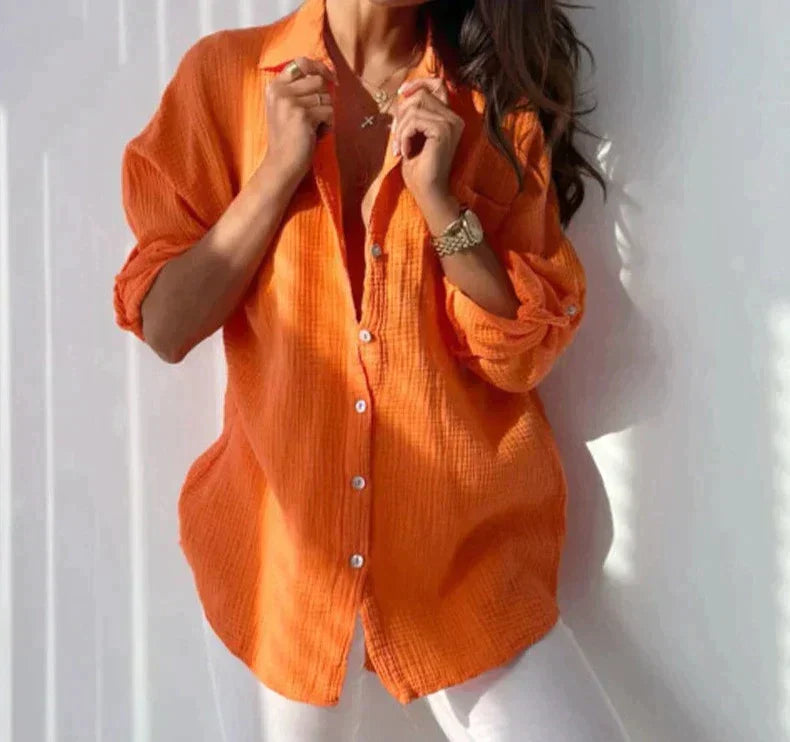 Women's Casual Blouse with Relaxed Fit