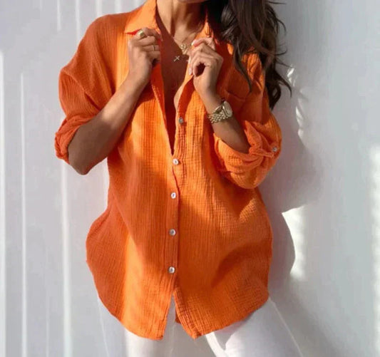 Women's Casual Blouse with Relaxed Fit