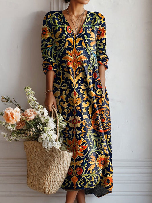 Women's Casual Dress with Practical Pockets and Flattering Silhouette