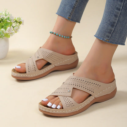 Women's Casual Slippers with Platform Sole