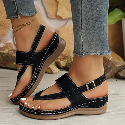 Women's Comfort Sandals with Thick Shock-Absorbing Base