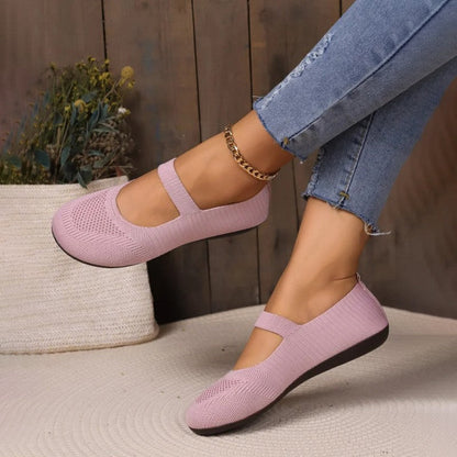 Women's Flat Shoes with Breathable Mesh Upper