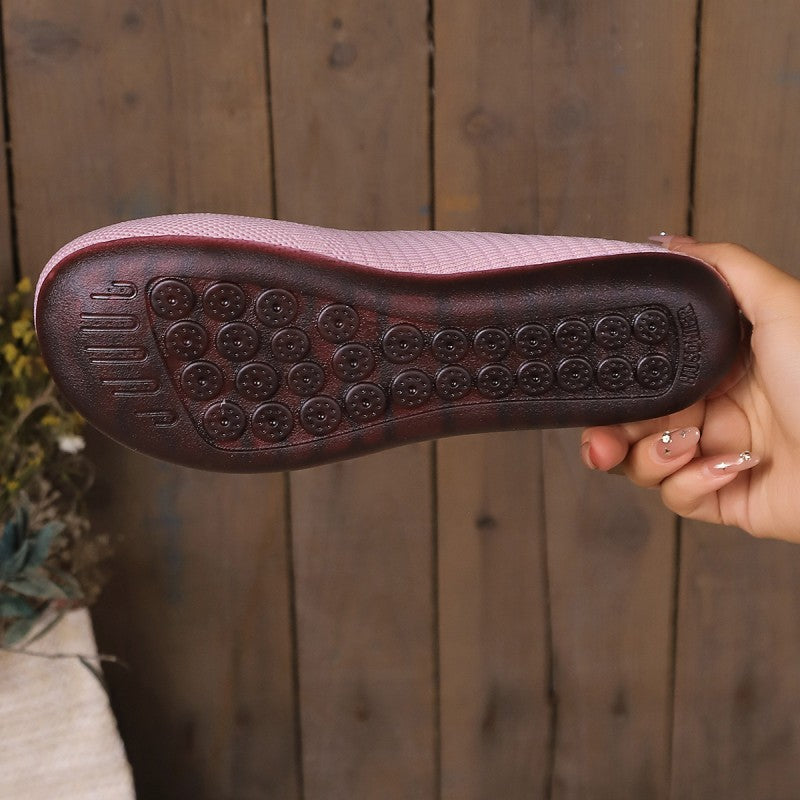 Women's Flat Shoes with Breathable Mesh Upper