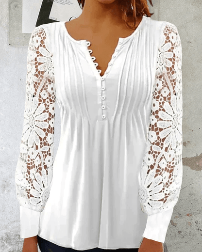 Women's Floral Blouse with Short Sleeves for Summer