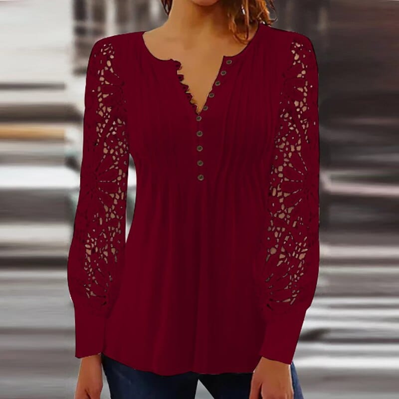 Women's Floral Blouse with Short Sleeves for Summer
