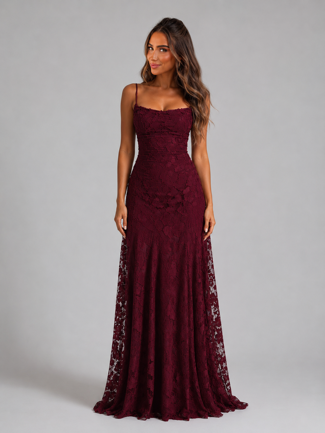 Women's Floral Maxi Dress with Sculpted Bodice
