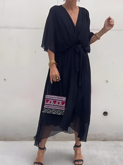 Women's Flowy Maxi Dress for Summer Occasions with Lightweight Fabric
