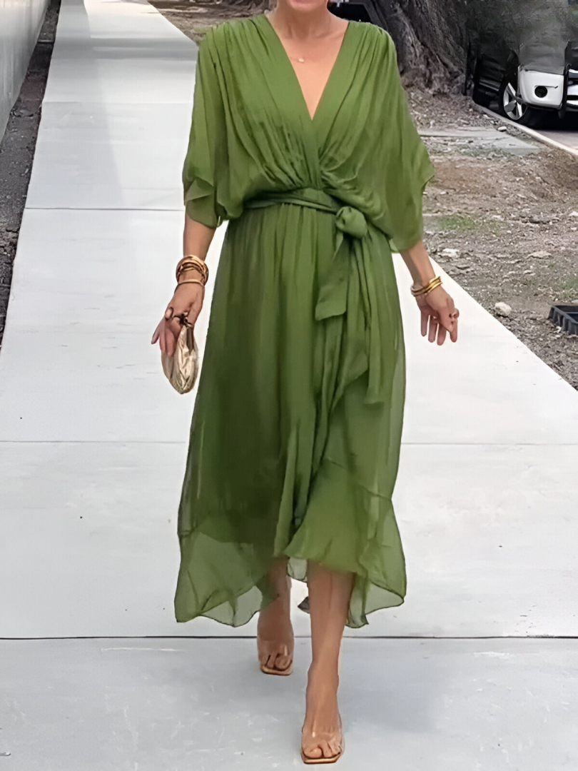 Women's Flowy Maxi Dress for Summer Occasions with Lightweight Fabric