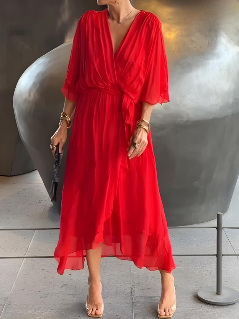 Women's Flowy Maxi Dress for Summer Occasions with Lightweight Fabric