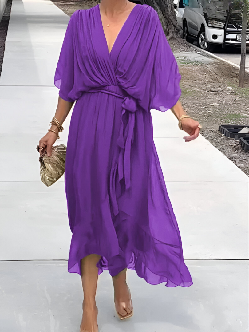 Women's Flowy Maxi Dress for Summer Occasions with Lightweight Fabric
