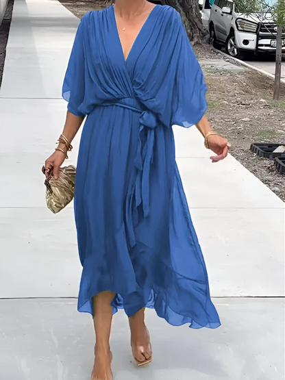 Women's Flowy Maxi Dress for Summer Occasions with Lightweight Fabric