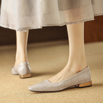 Women's Heeled Sandals with Croc-Embossed Texture and Low Block Heel