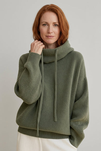 Women's Hoodie with Relaxed Fit and Hooded Design