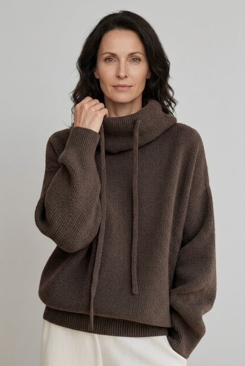 Women's Hoodie with Relaxed Fit and Hooded Design
