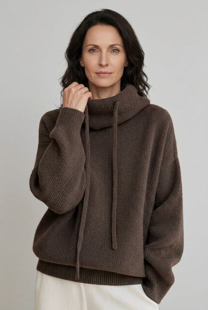 Women's Hoodie with Relaxed Fit and Hooded Design