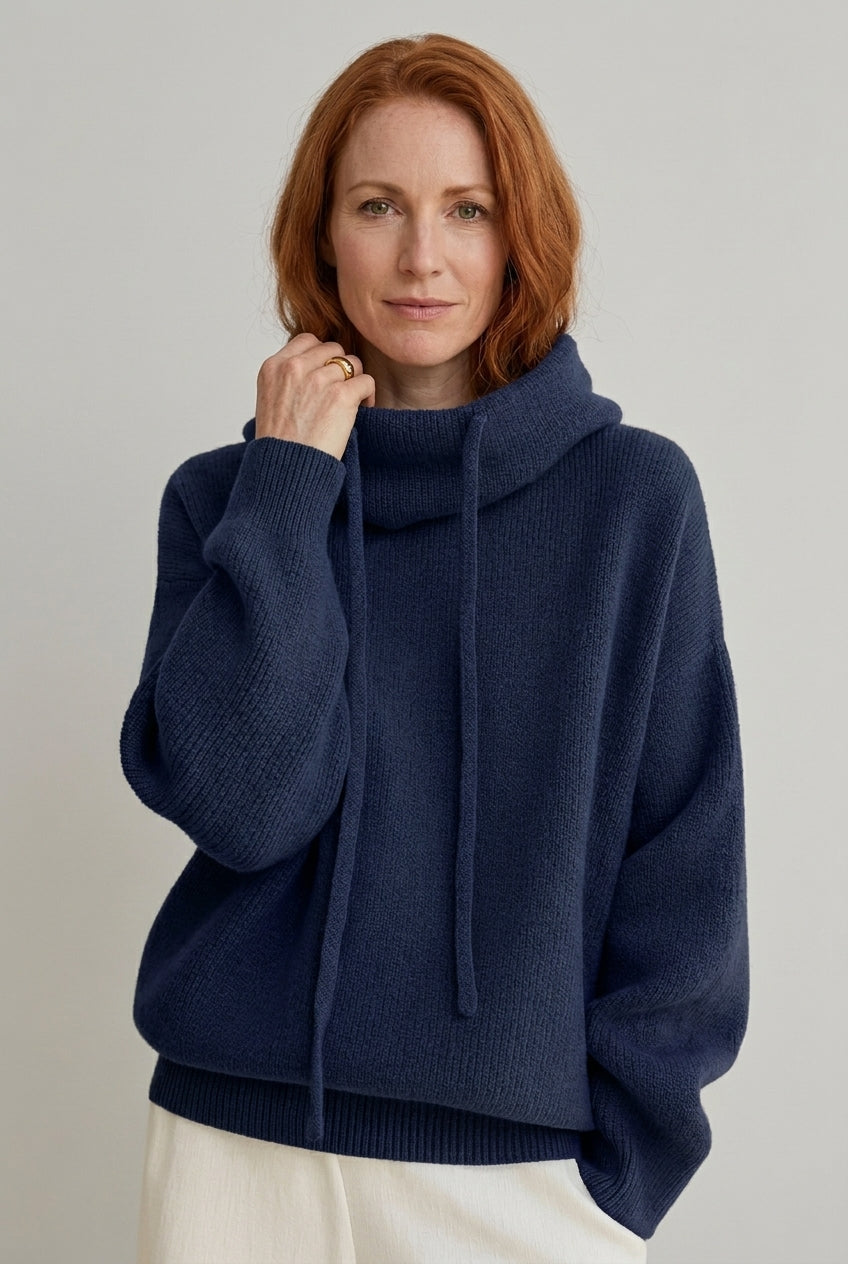 Women's Hoodie with Relaxed Fit and Hooded Design