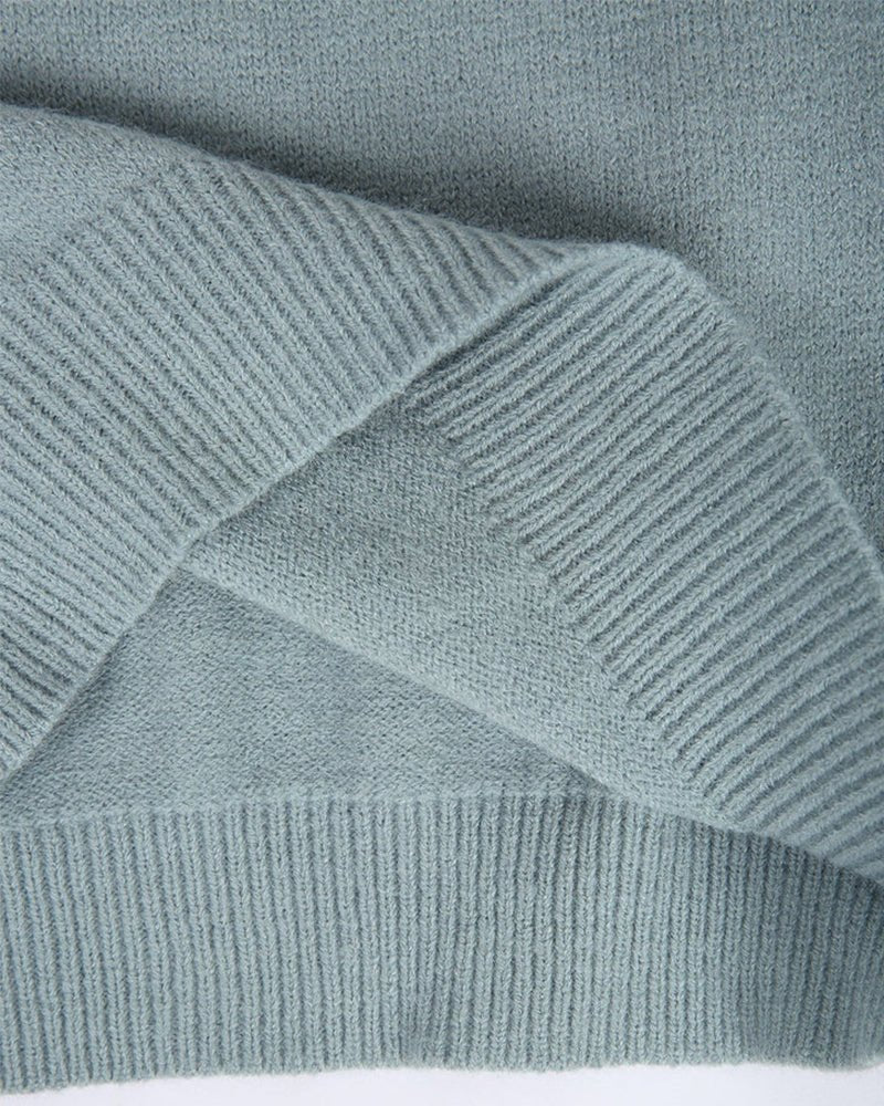 Women's Knitted Sweater with Nordic Pattern