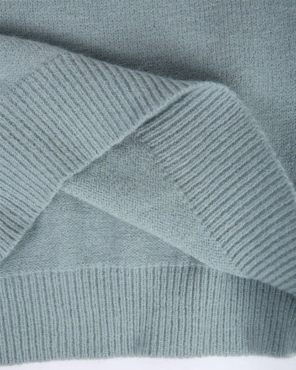 Women's Knitted Sweater with Nordic Pattern