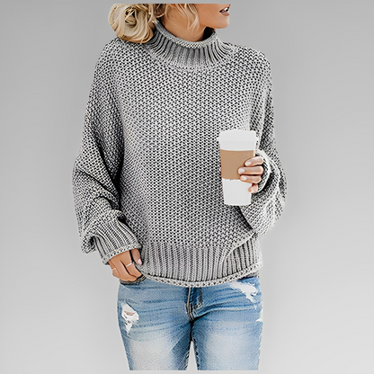 Women's Knitted Winter Sweater with Stylish Design