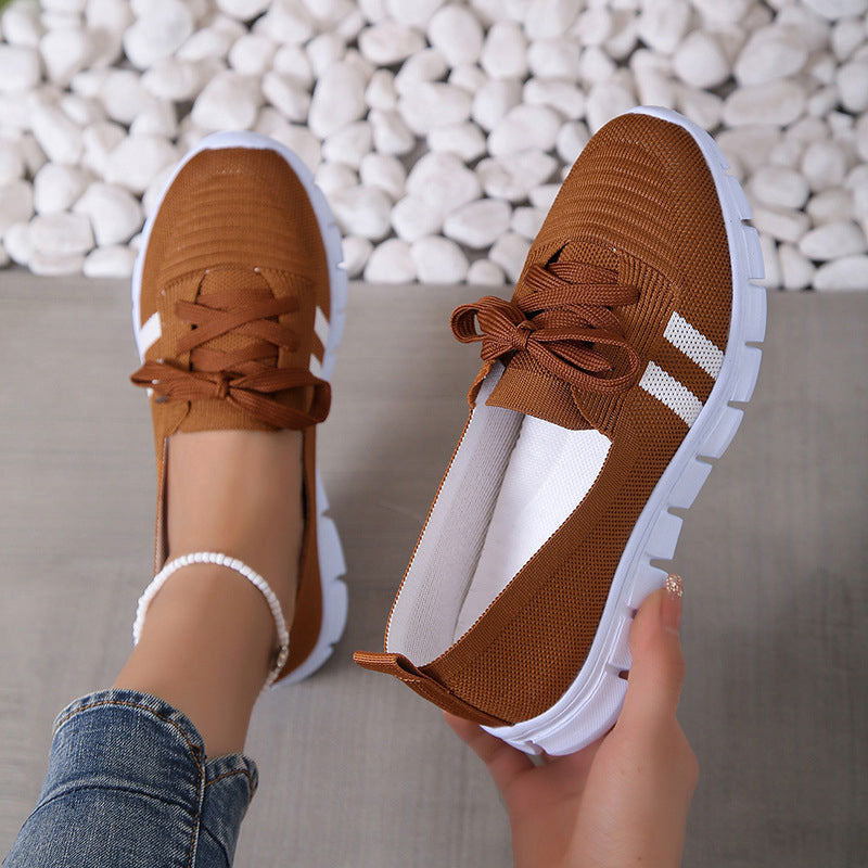 Women's Lace-Up Shoes with Breathable Mesh Upper