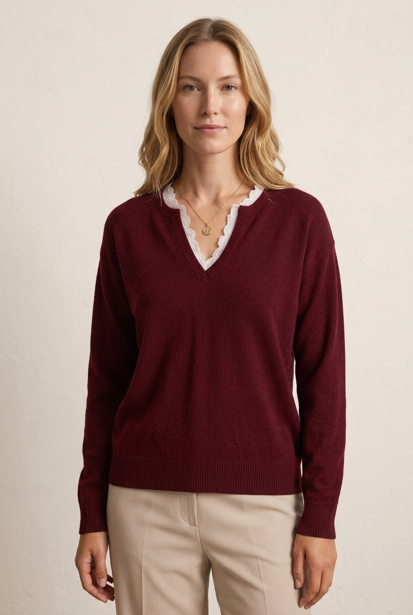 Women's Lace Top with Flattering Silhouette